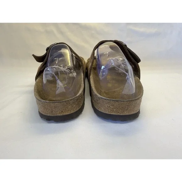 Birkenstock Florida Soft Footbed Nubuck Mocha Sandals Womens 11 Mens 9 Slip On - Picture 4 of 10